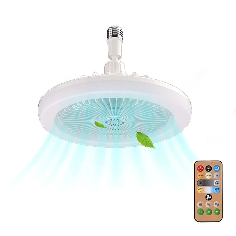 Lampe de ventilateur à douille avec télécommande