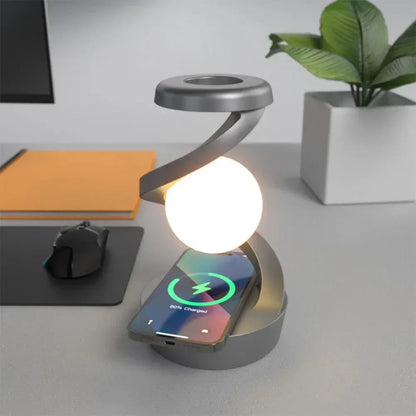 Levitating Ball Lamp with Wireless Charger - DroppLux