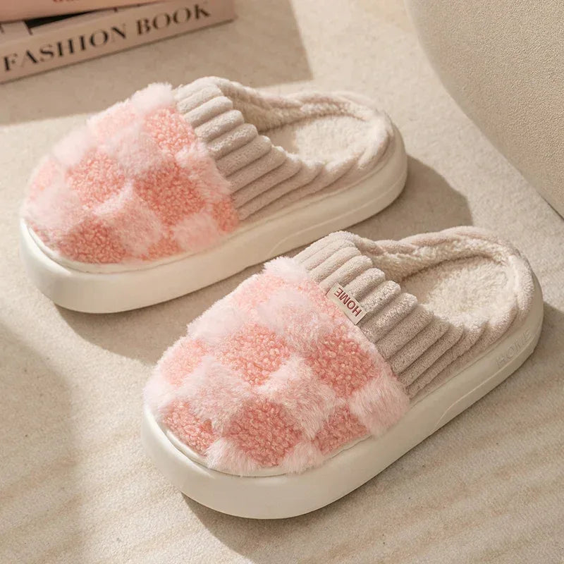 Winter Toe Wrap Thick Cotton Slippers - DroppLux