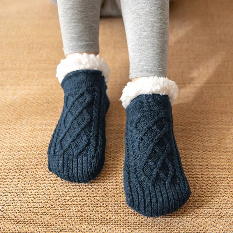 Winter Wool Socks Slippers - DroppLux