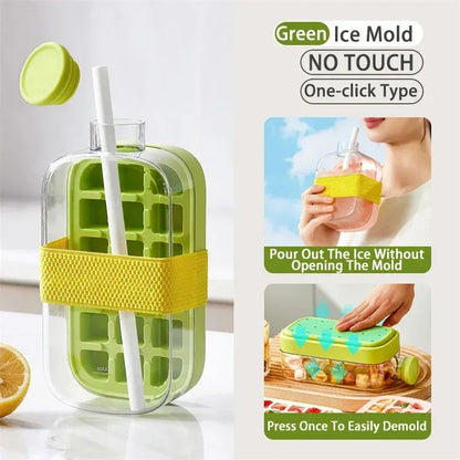 Ice Cube Tray With Straw - DroppLux