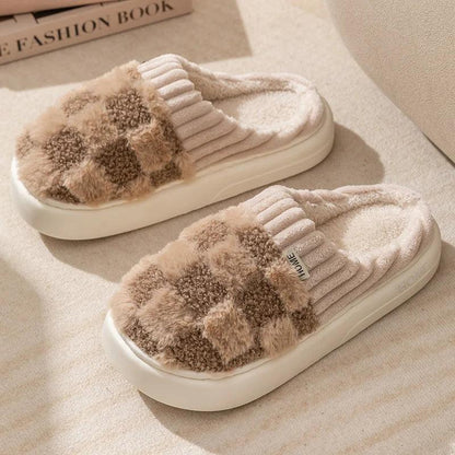 Winter Toe Wrap Thick Cotton Slippers - DroppLux