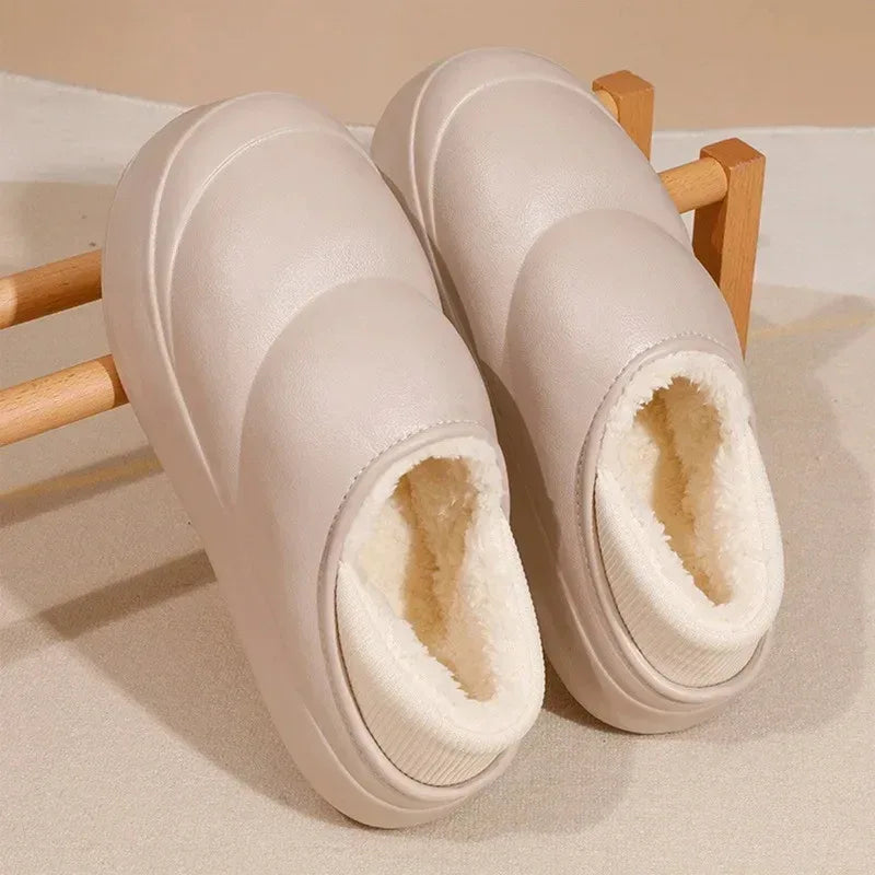 Thick Soles Women Winter Home Cotton Slippers - DroppLux