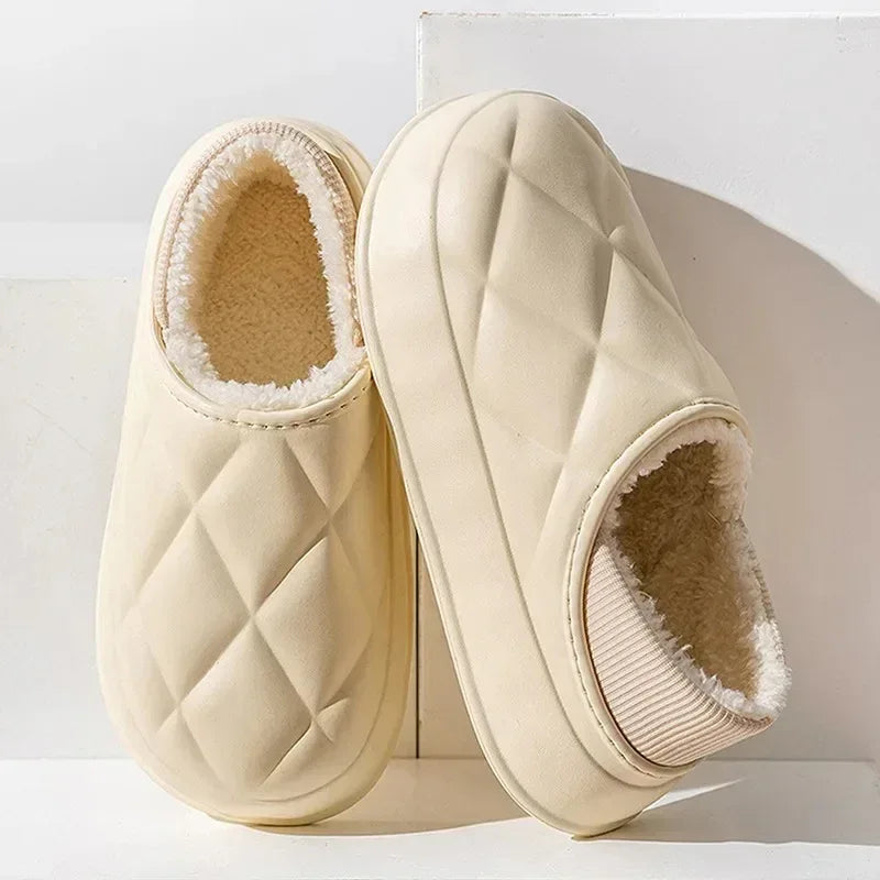 Thick Soles Women Winter Home Cotton Slippers - DroppLux