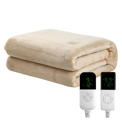 Thermal Soft Sleep Warming Winter Fleece Electric Heating Blanket - DroppLux