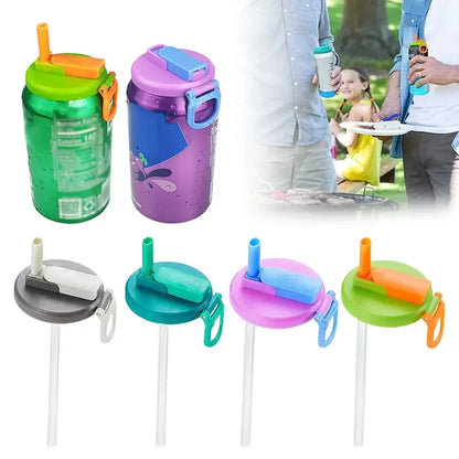 Soda Lid Cover With Straw - DroppLux
