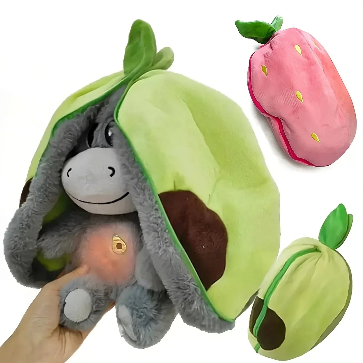 Strawberry Donkey Breathing Plush Doll - DroppLux