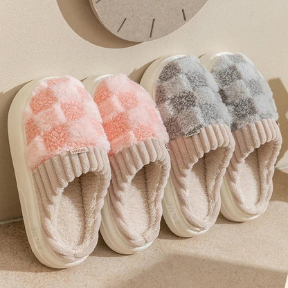 Winter Toe Wrap Thick Cotton Slippers - DroppLux