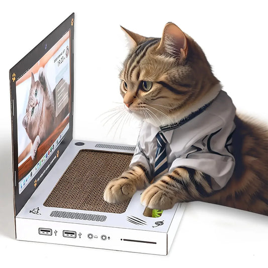 Cat Scratching Board Laptop - DroppLux