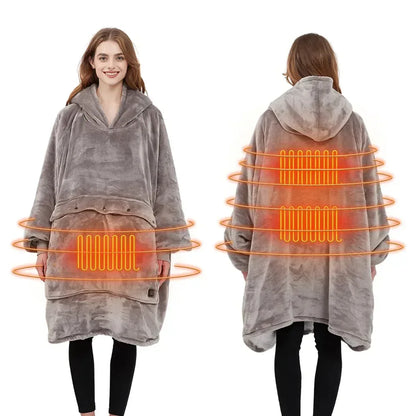 Oversized Heatable Hoodie - DroppLux