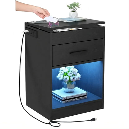 Nightstand with RFID Lock - DroppLux