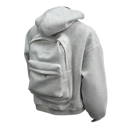 Hoodie with Integrated Backpack - DroppLux