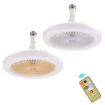 Socket Fan Light with Remote Control - DroppLux