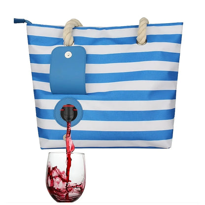 Insulated Tote Bag with Drink Dispenser - DroppLux
