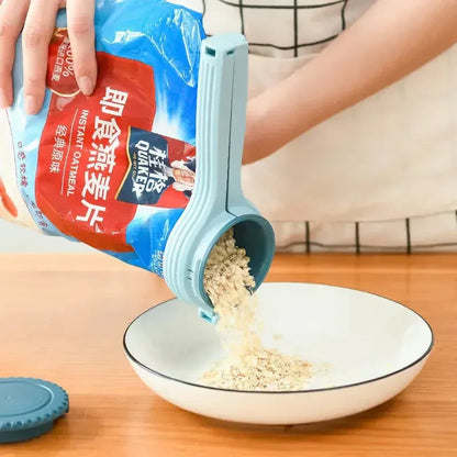 Sealing Clip With Noozle Snack Dispenser - DroppLux