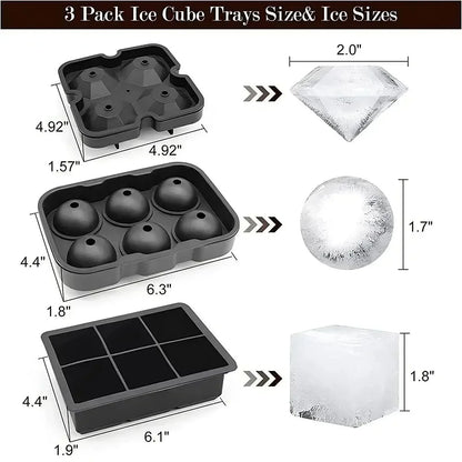 Silicone Ice Ball Mold Tray - DroppLux