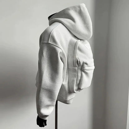 Hoodie with Integrated Backpack - DroppLux