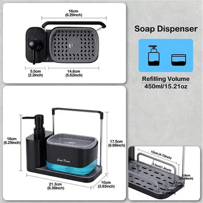 5-in-1 Hand and Dish Soap Dispenser Set - DroppLux