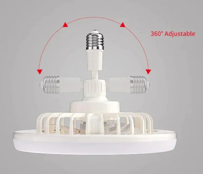 Socket Fan Light with Remote Control - DroppLux