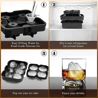 Silicone Ice Ball Mold Tray - DroppLux