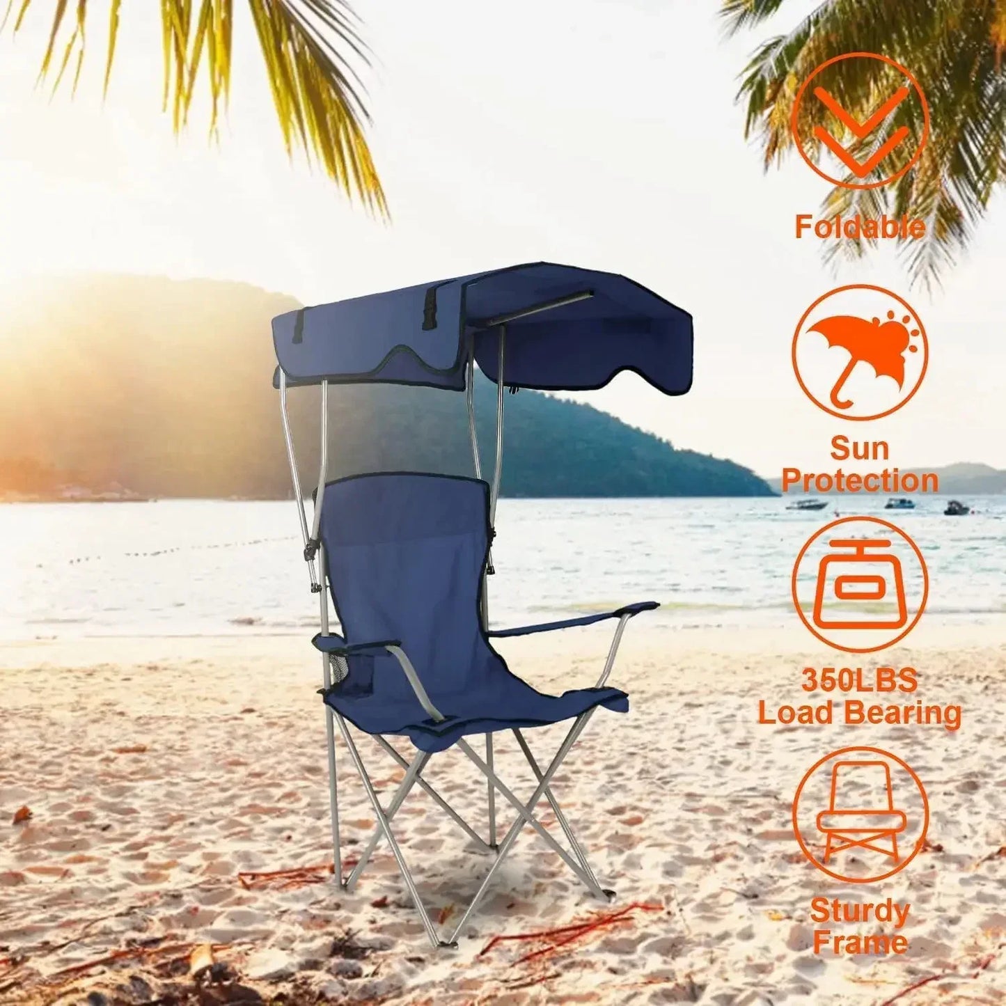 Camping Chair with Canopy - DroppLux
