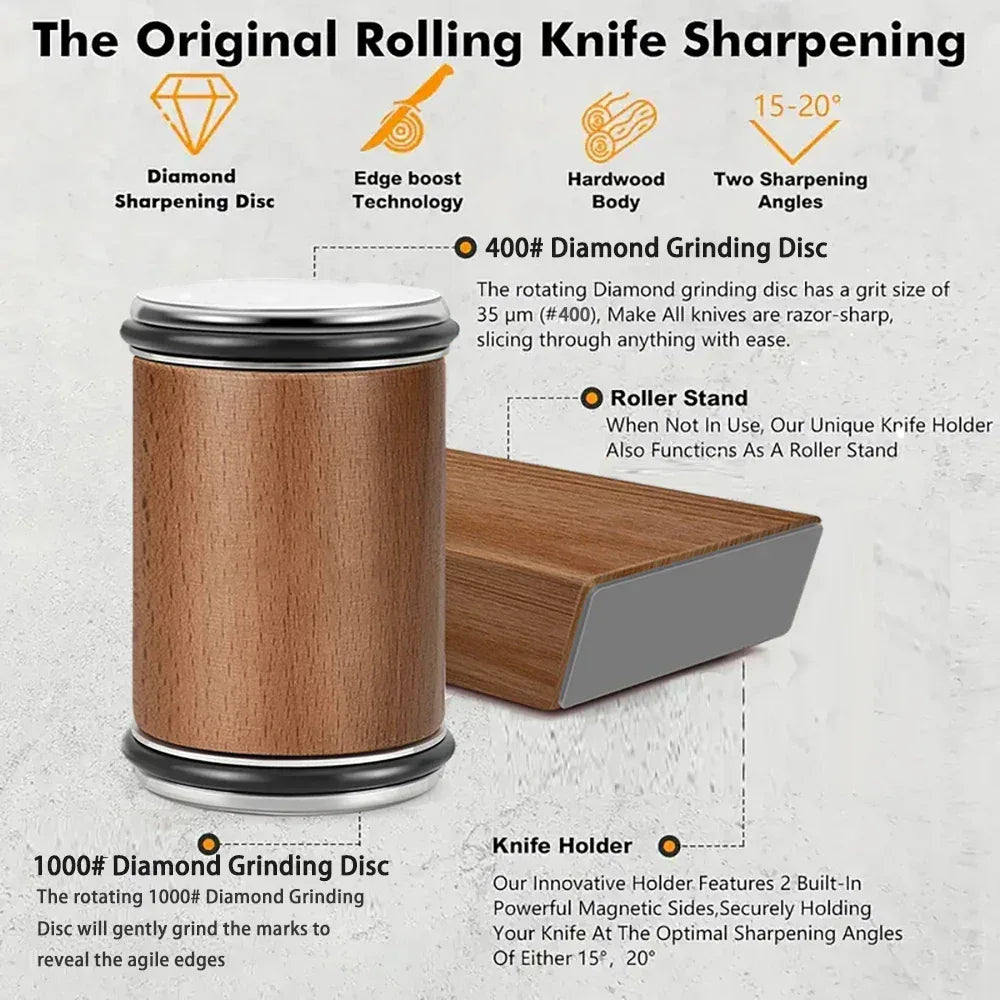 Rolling Knife Sharpener - DroppLux