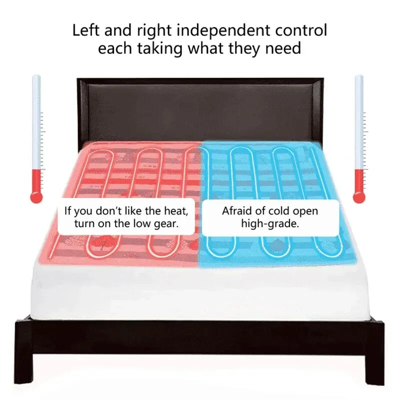 Thermal Soft Sleep Warming Winter Fleece Electric Heating Blanket - DroppLux