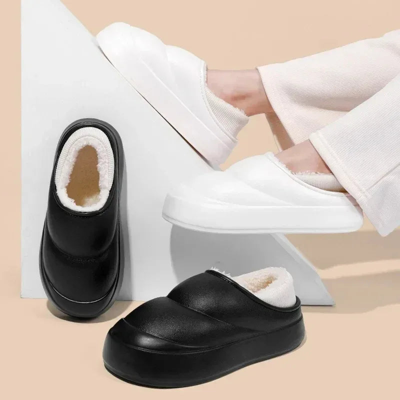 Thick Soles Women Winter Home Cotton Slippers - DroppLux