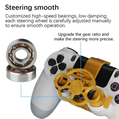 Mini Steering Wheel Game Controller Attachment - DroppLux