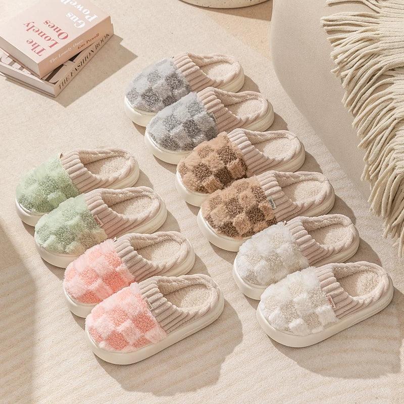 Winter Toe Wrap Thick Cotton Slippers - DroppLux
