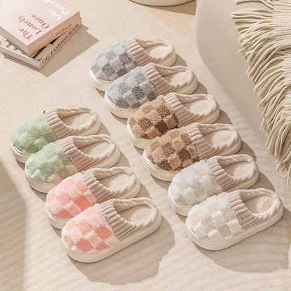 Winter Toe Wrap Thick Cotton Slippers - DroppLux