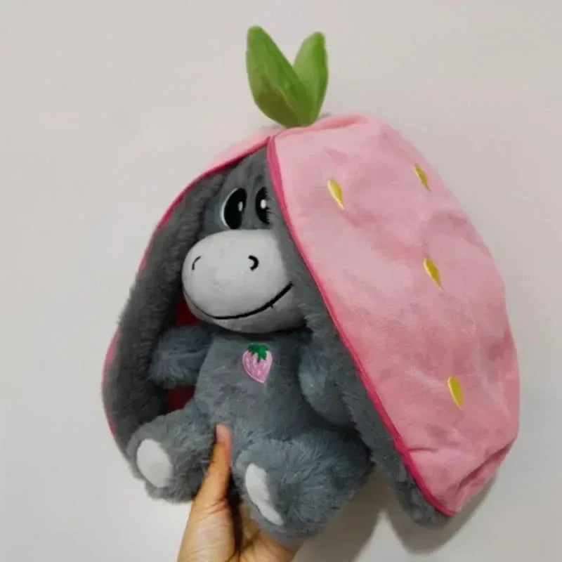 Strawberry Donkey Breathing Plush Doll - DroppLux