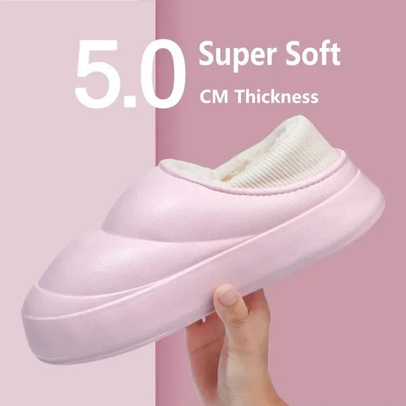 Thick Soles Women Winter Home Cotton Slippers - DroppLux