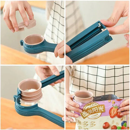 Sealing Clip With Noozle Snack Dispenser - DroppLux
