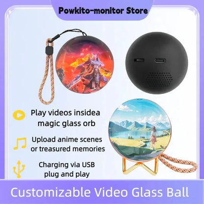 Customizable Video Crystal Sphere - DroppLux