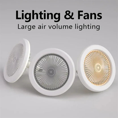 Socket Fan Light with Remote Control - DroppLux