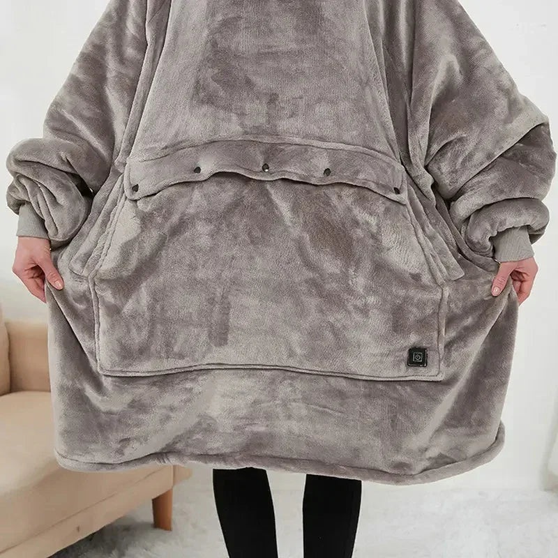 Oversized Heatable Hoodie - DroppLux