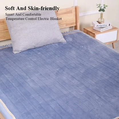 Thermal Soft Sleep Warming Winter Fleece Electric Heating Blanket - DroppLux