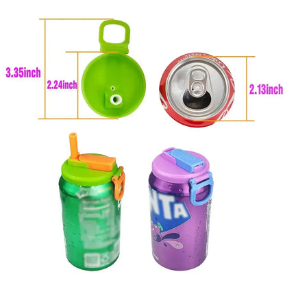 Soda Lid Cover With Straw - DroppLux