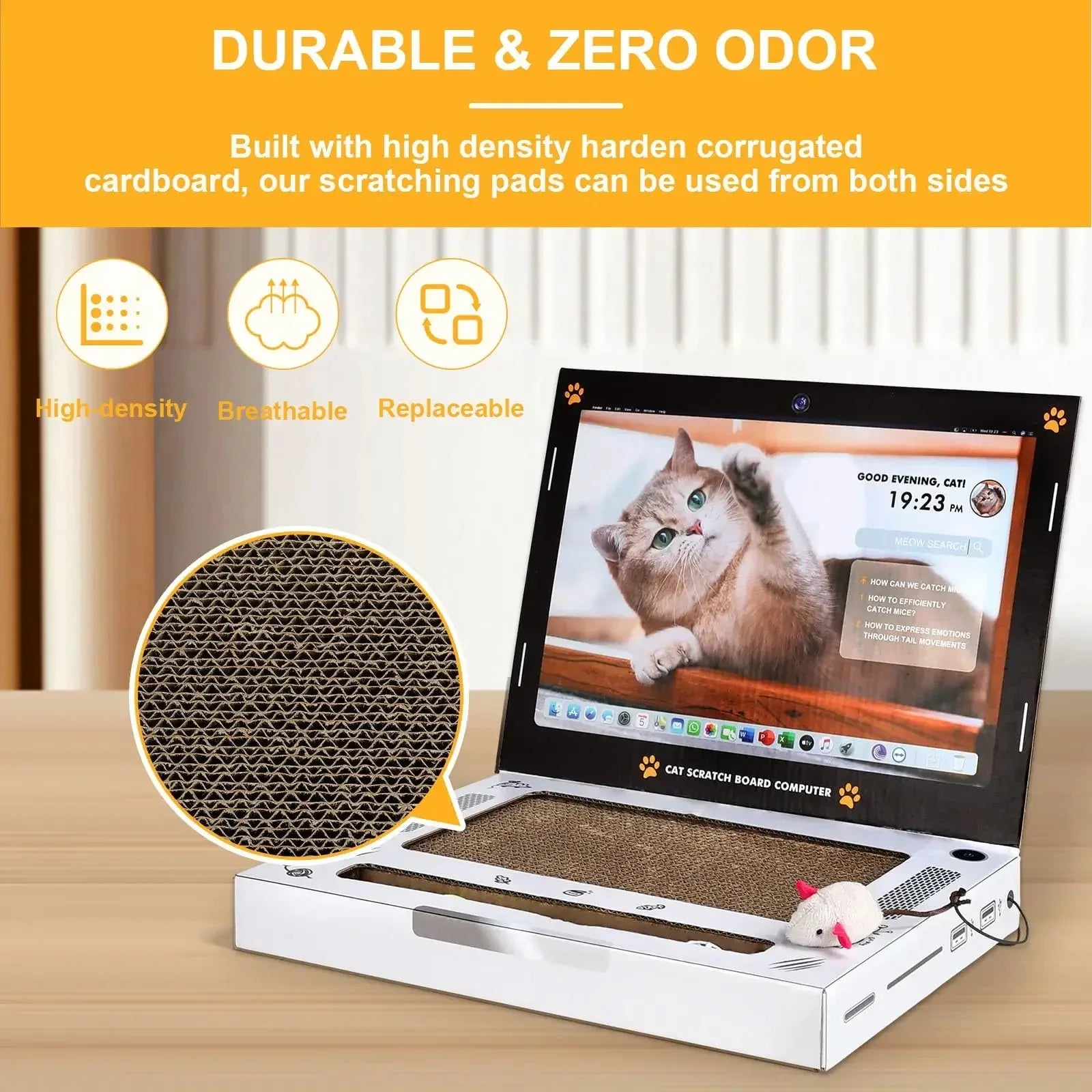Cat Scratching Board Laptop - DroppLux