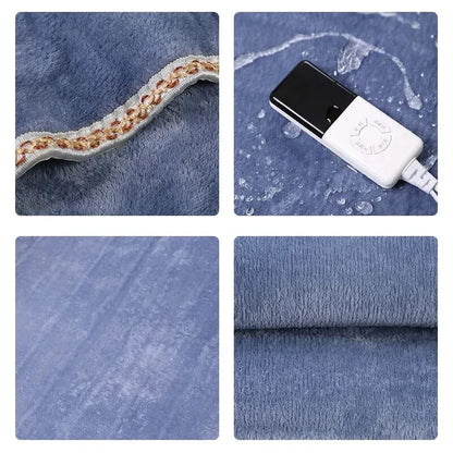 Thermal Soft Sleep Warming Winter Fleece Electric Heating Blanket - DroppLux