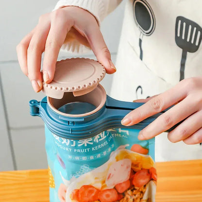 Sealing Clip With Noozle Snack Dispenser - DroppLux