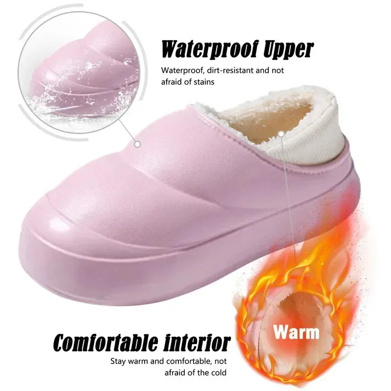 Thick Soles Women Winter Home Cotton Slippers - DroppLux