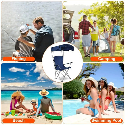 Camping Chair with Canopy - DroppLux