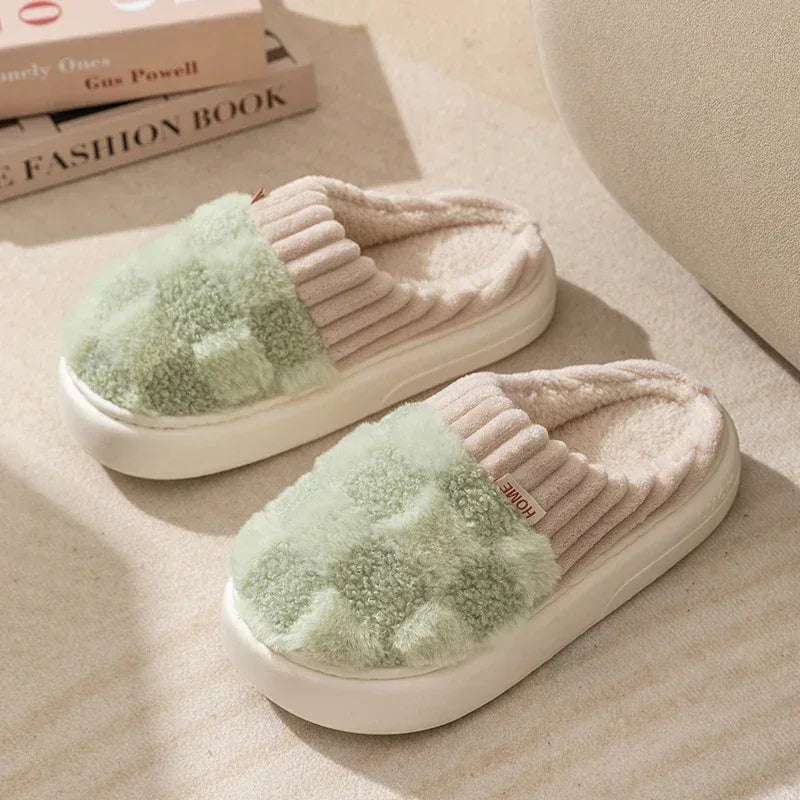 Winter Toe Wrap Thick Cotton Slippers - DroppLux