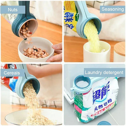 Sealing Clip With Noozle Snack Dispenser - DroppLux