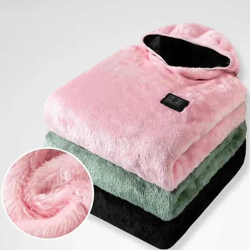 USB Infrared 9 Heating Areas Hoodies Sweater - DroppLux