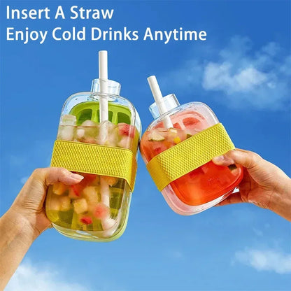 Ice Cube Tray With Straw - DroppLux