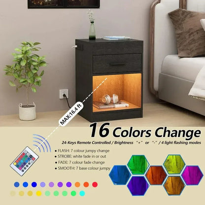 Nightstand with RFID Lock - DroppLux