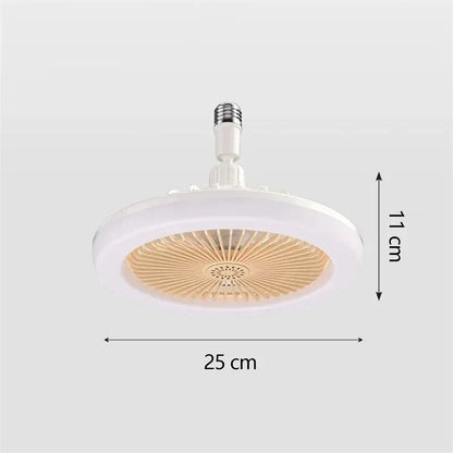 Socket Fan Light with Remote Control - DroppLux